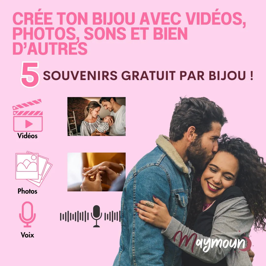 Bracelet connecté Poésie de Pétales - Maymoun