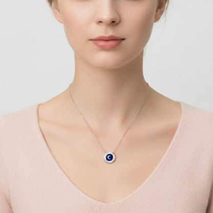 Collier connecté Océan de Saphir - Maymoun